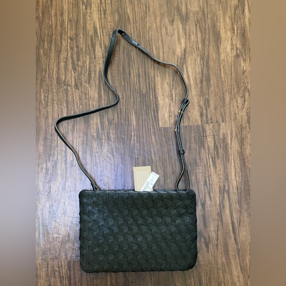 Madewell the puff crossbody bag woven leather edition - Picture 2 of 11